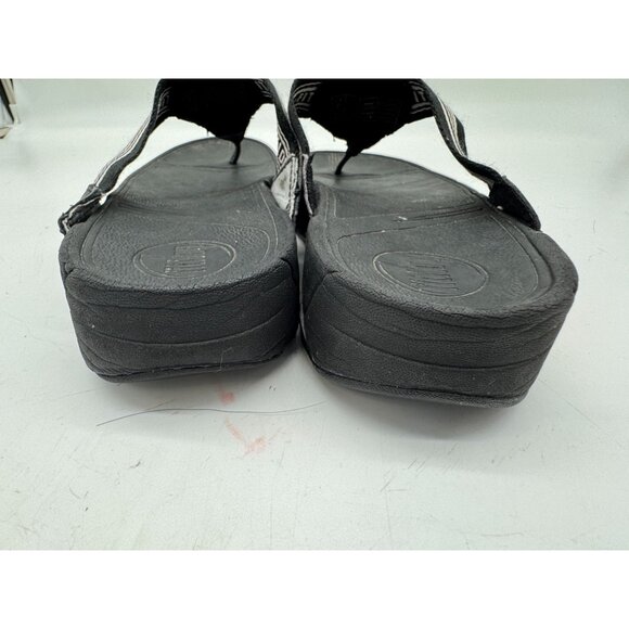 Fitflop Womens Walkstar All Thong Sandals Size 8 Striped Casual Summer Wedge - Picture 7 of 15